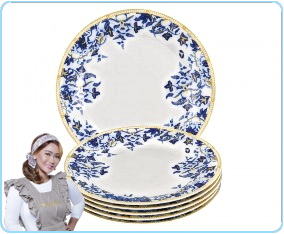 BA16 Ayana 6 Pcs Piring Makan 10.5 inch
